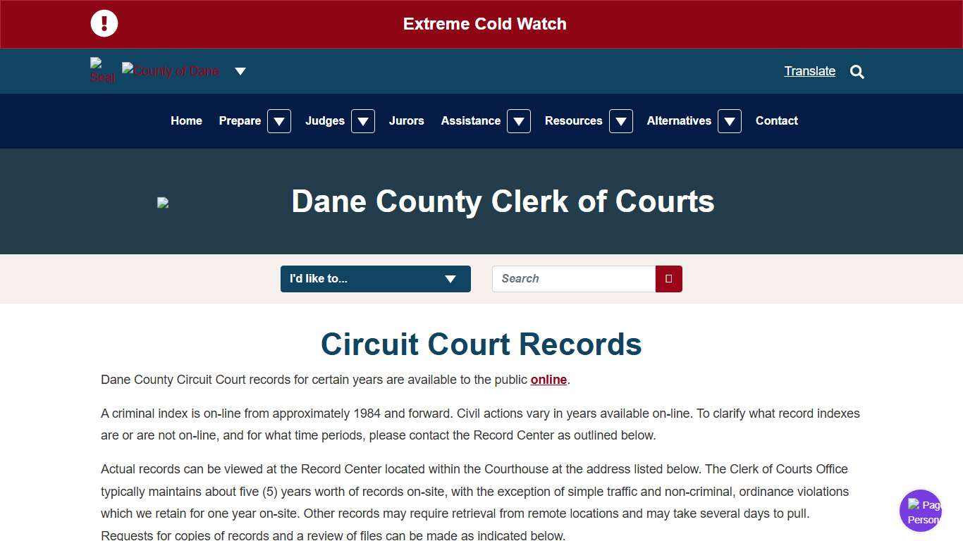 Court Records | Dane County Clerk of Courts