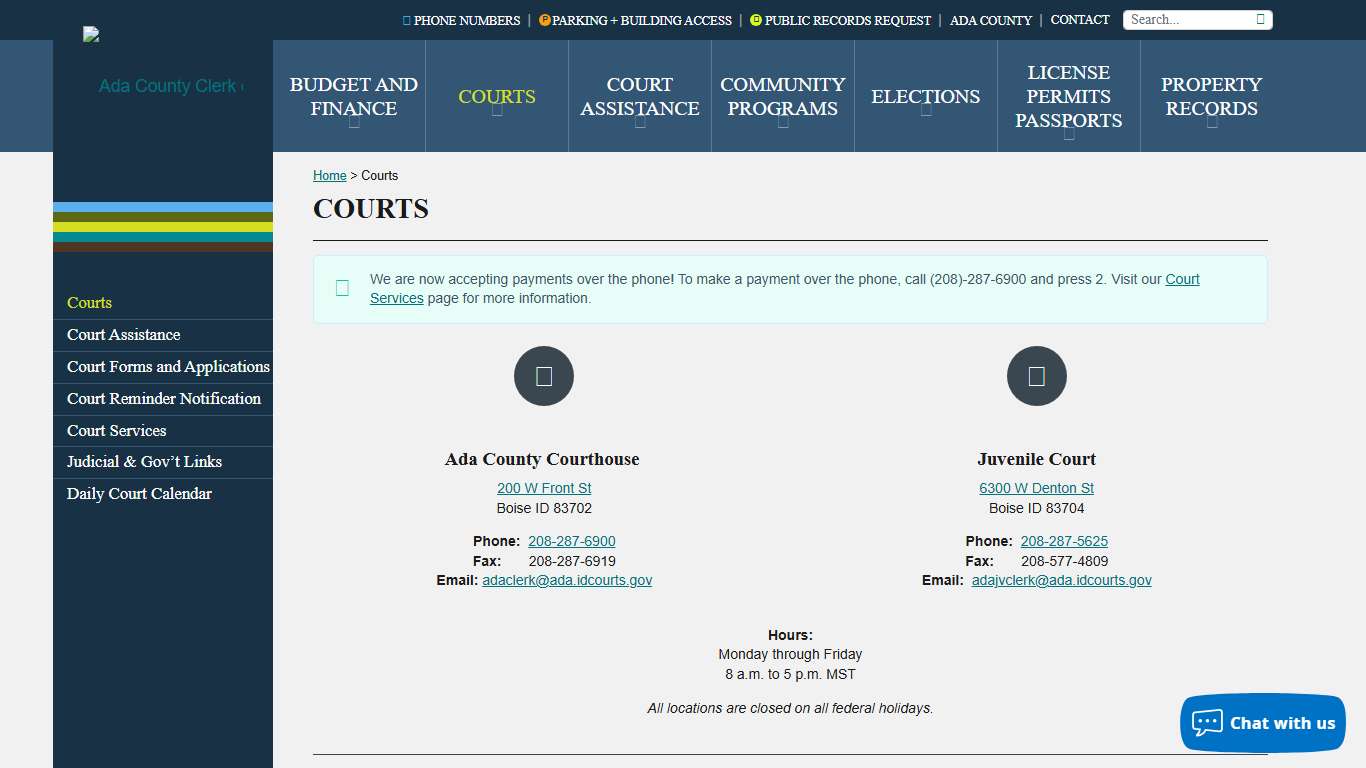 Courts - Ada County Clerk